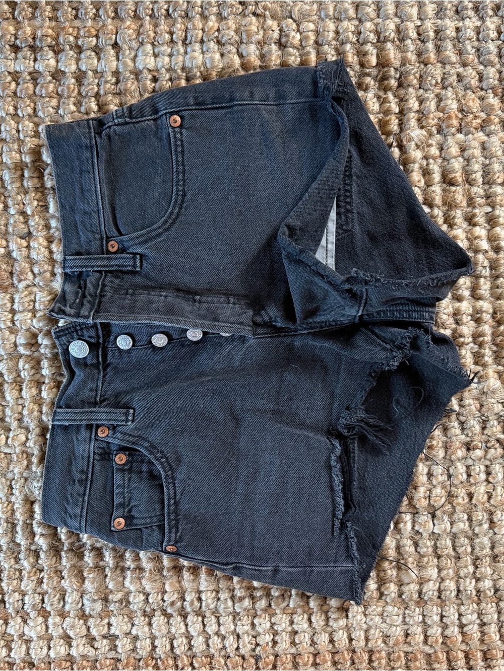 Levi’s 501 Black Jean shorts